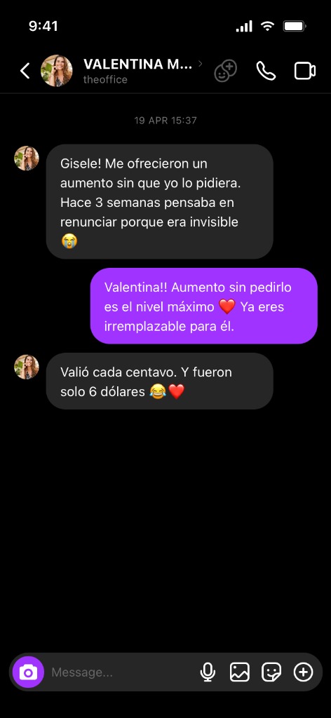 Testimonial Valentina